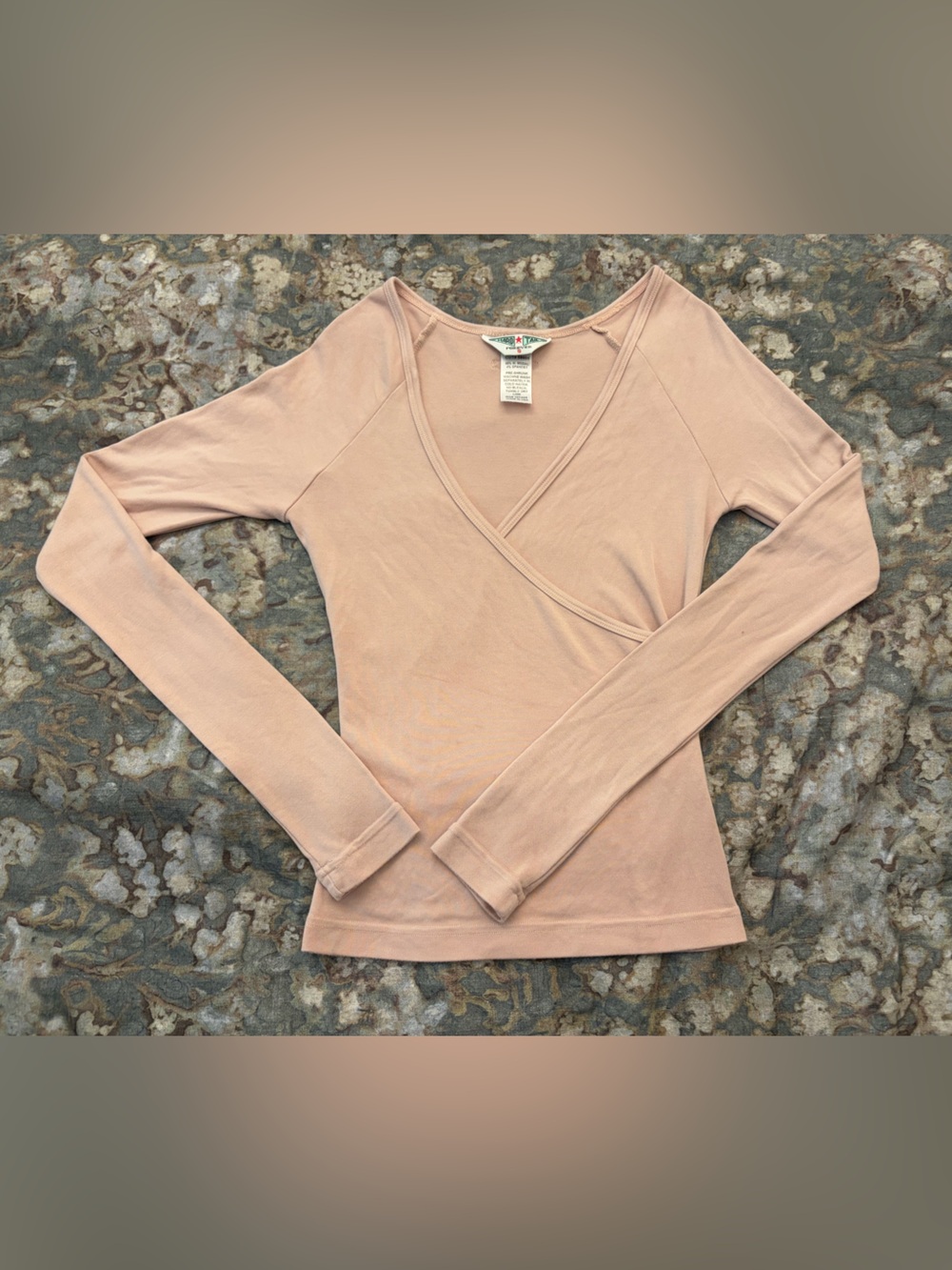 Vintage Ultra Soft Hard Tail Long Sleeve Top in Blush Pink